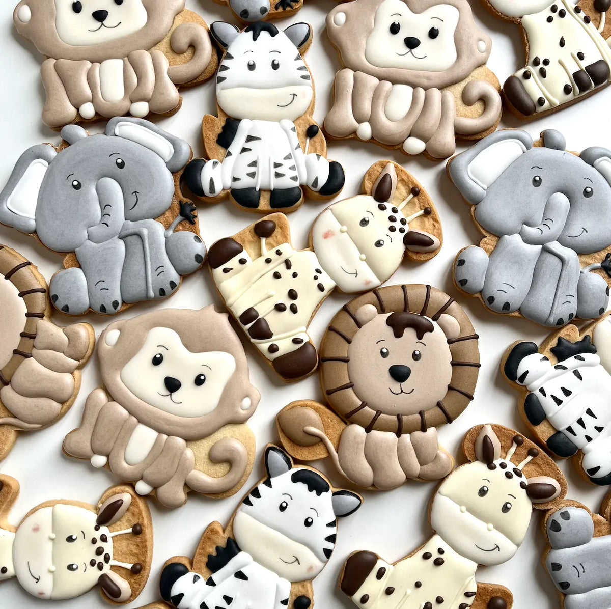 Lot de 10 sablés Animaux de la Jungle lesdelicesdecaro