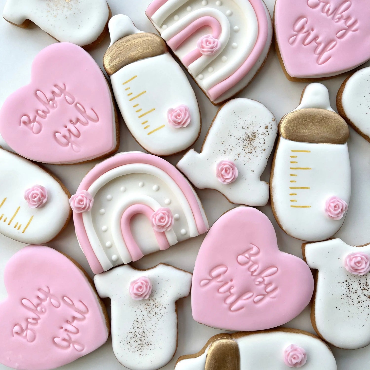 Lot de 10 sablés Baby Girl lesdelicesdecaro