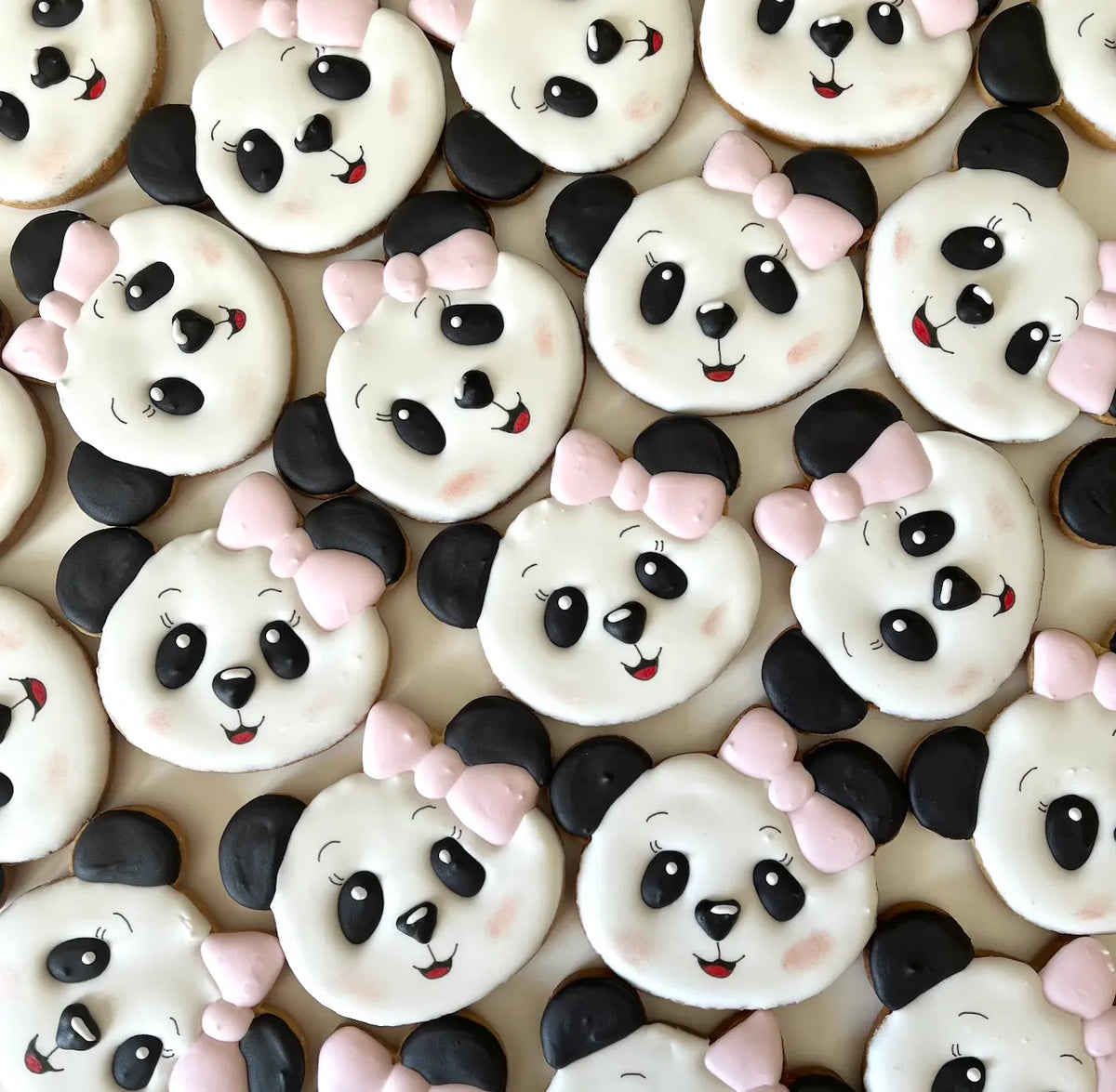 Lot de 10 sablés Baby Panda lesdelicesdecaro