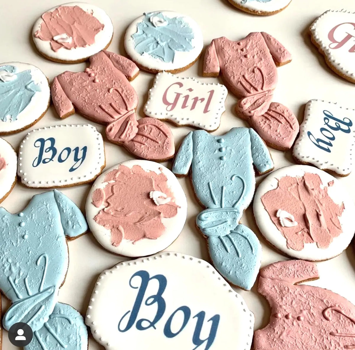 Lot de 10 sablés Gender Reveal lesdelicesdecaro