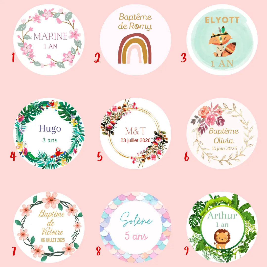 Lot de 10 sablés Personnalisés lesdelicesdecaro