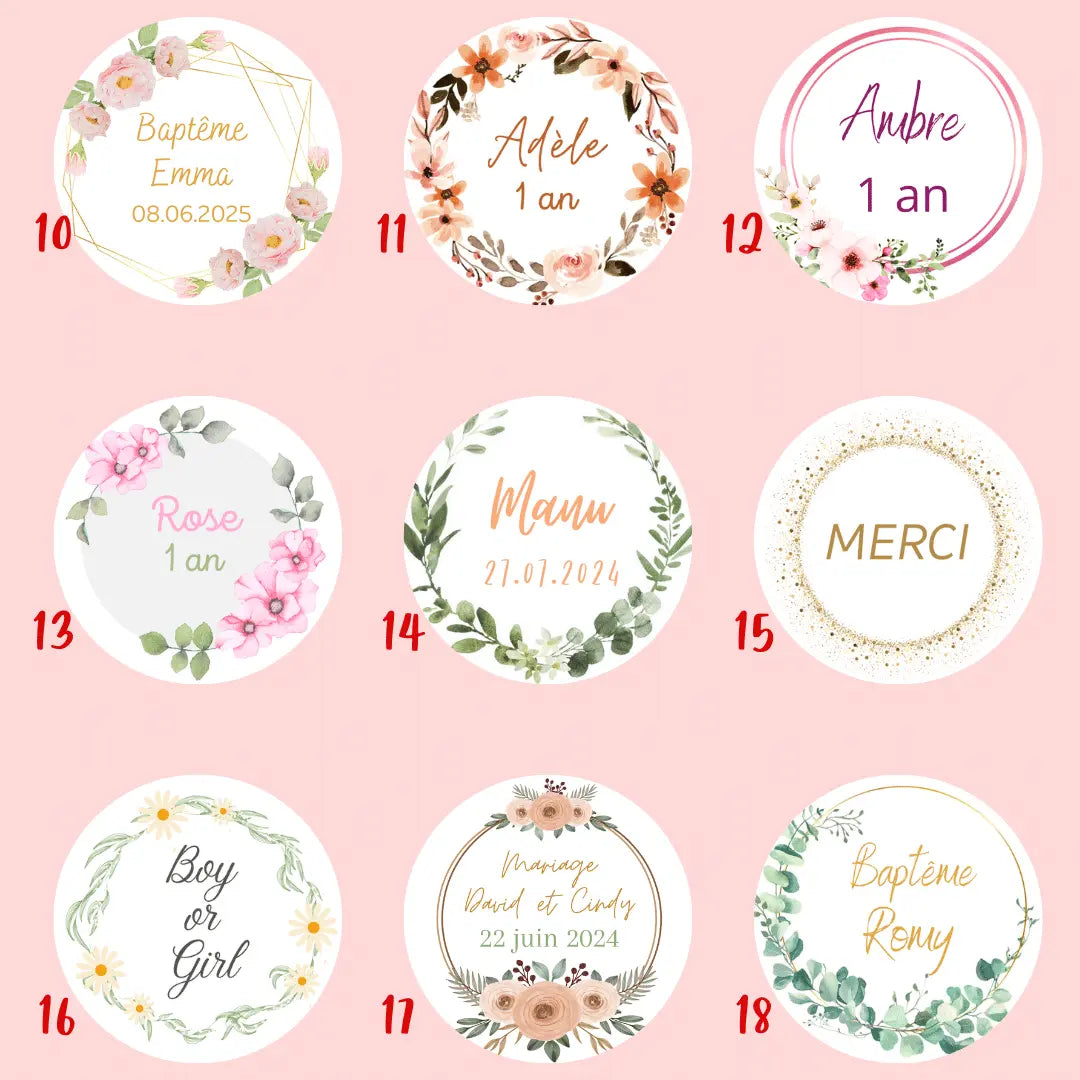 Lot de 10 sablés Personnalisés lesdelicesdecaro