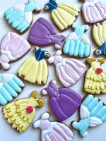 Lot de 10 sablés Robes de princesses lesdelicesdecaro