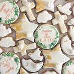 Lot de 10 sablés personnalisés Baptême lesdelicesdecaro