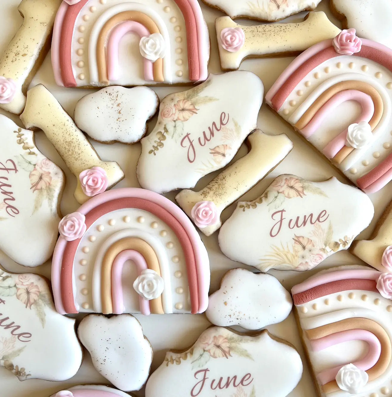 Lot de 10 sablés personnalisés Bohême lesdelicesdecaro