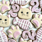 Lot de 10 sablés personnalisés Chat lesdelicesdecaro