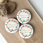 Lot de 10 sablés personnalisés Mariage Bohême lesdelicesdecaro