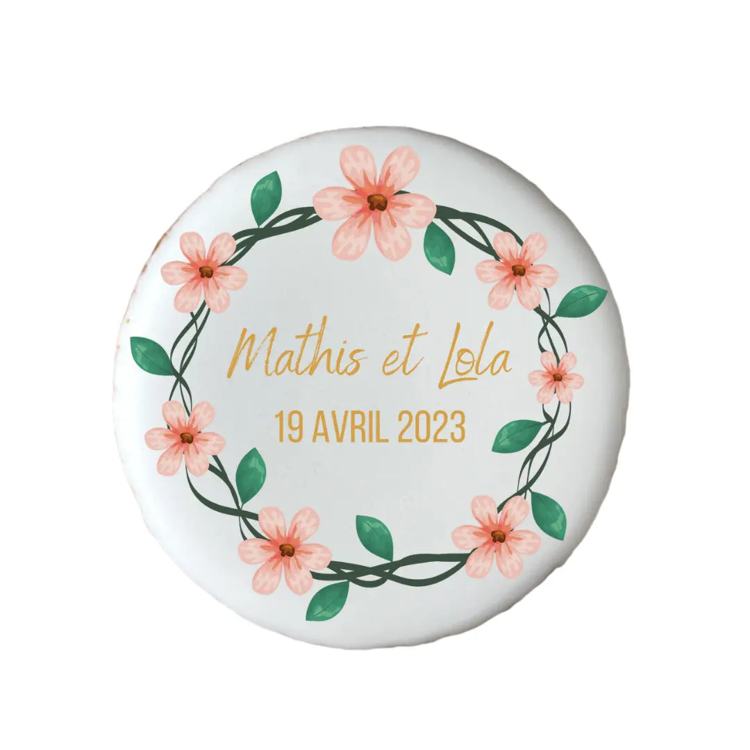 Lot de 10 sablés personnalisés Mariage Bohême lesdelicesdecaro
