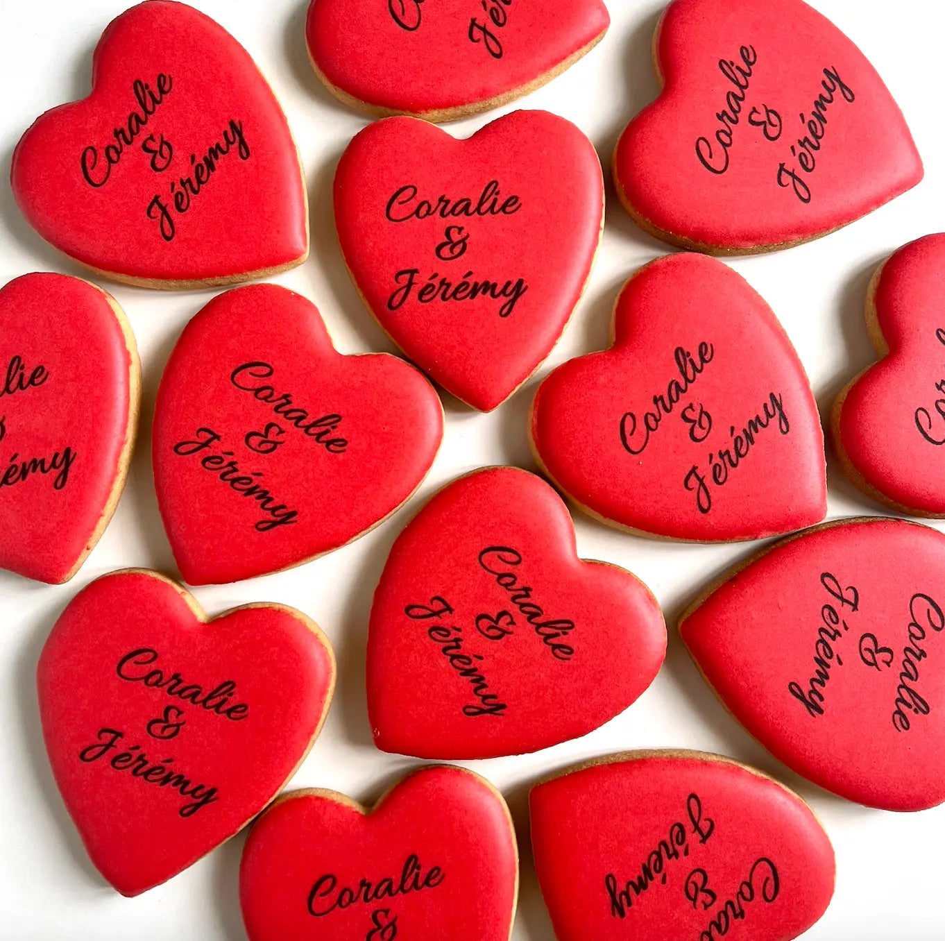 Sablés Mariage Coeurs