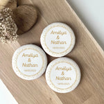 Lot de 10 sablés personnalisés Mariage Glam Chic lesdelicesdecaro