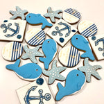 Lot de 10 sablés personnalisés Marin lesdelicesdecaro