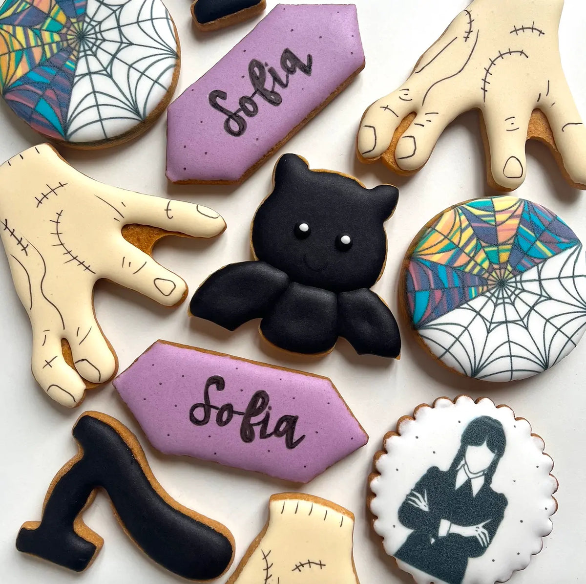 Lot de 10 sablés personnalisés Mercredi lesdelicesdecaro