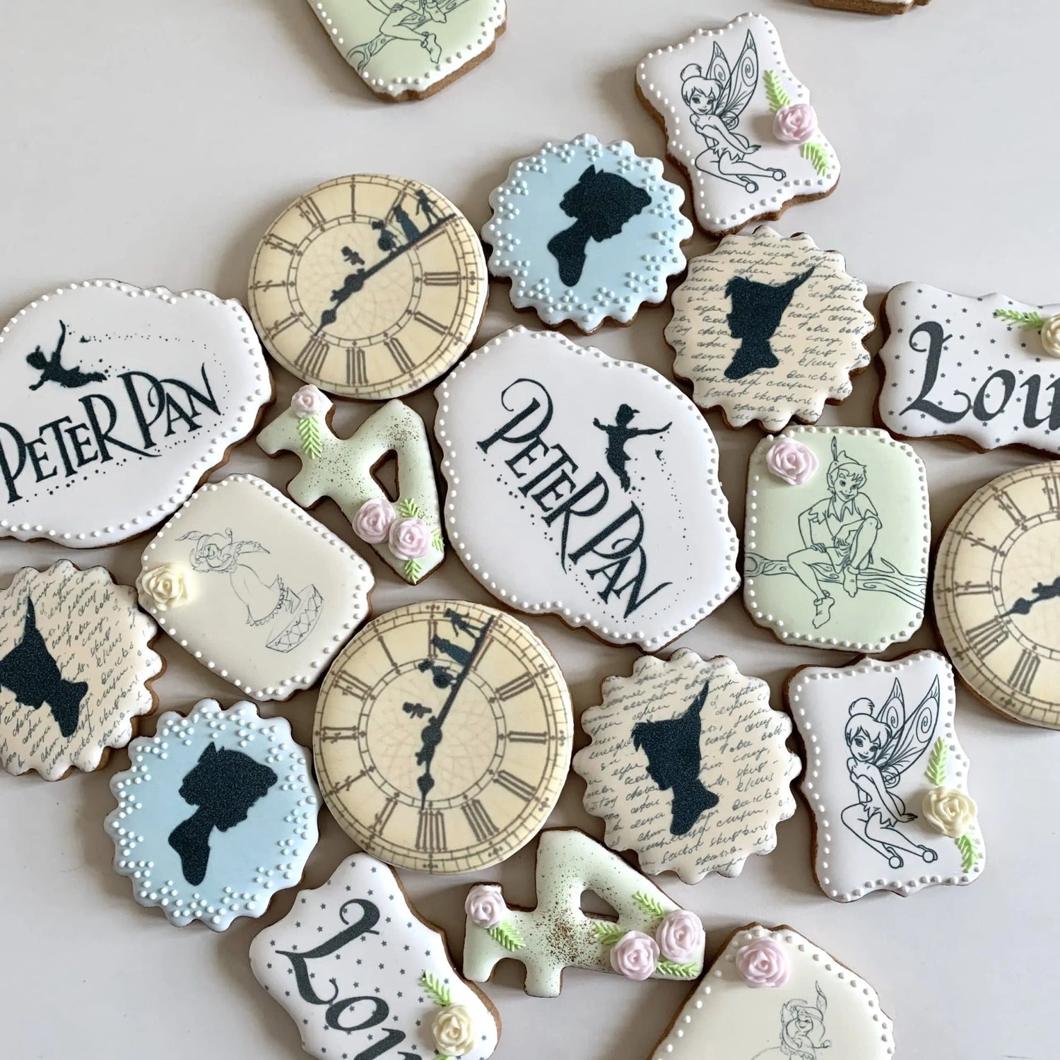 Lot de 10 sablés personnalisés Peter Pan lesdelicesdecaro