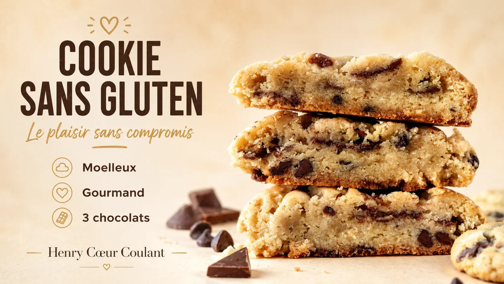 cookie gourmand sans gluten