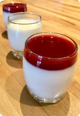 [3] La Panna Cotta Et Son Coulis De Fruits Rouges