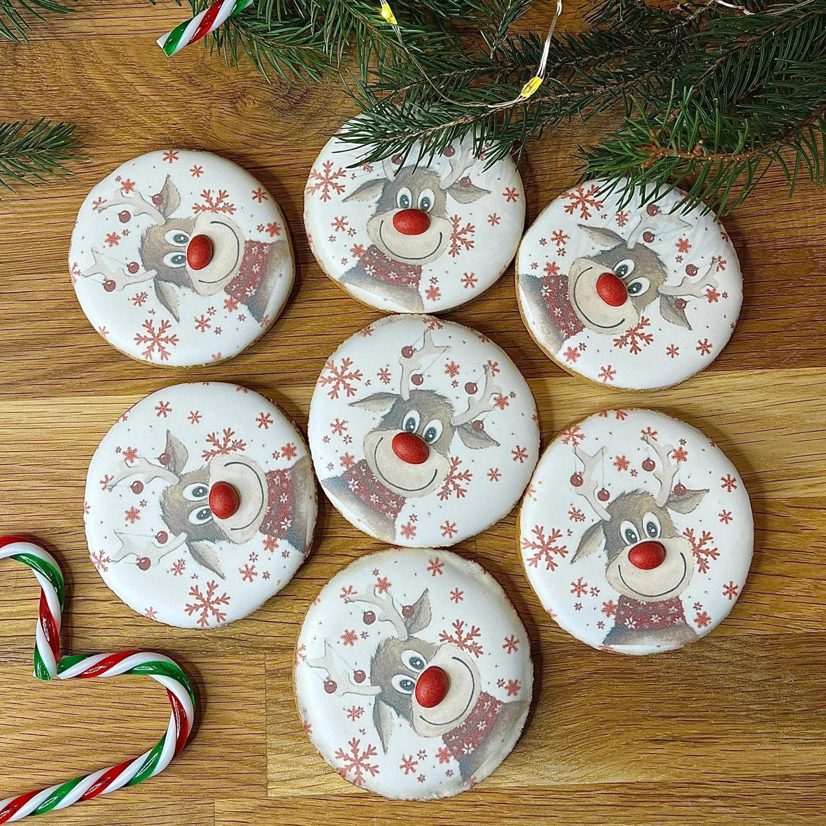 Sablé de Noël « Renne au nez rouge » lesdelicesdecaro