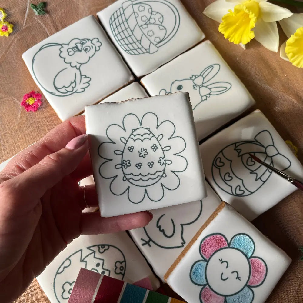 biscuits de pâques à peindre, pour enfants. activité créative, ludique et gourmande garantie !
